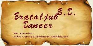 Bratoljub Dancer vizit kartica
